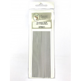 SYNTHETICS QUILL WHITE-BLACK