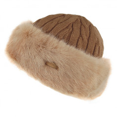 GORRO BARTS FUR CABLE BANDHAT LIGHT BROWN