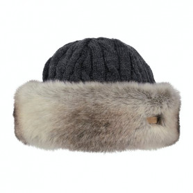 GORRO BARTS FUR CABLE BANDHAT HEATHER BROWN
