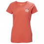 CAMISETA HH MUJER NORD GRAPHIC DROP PEACH