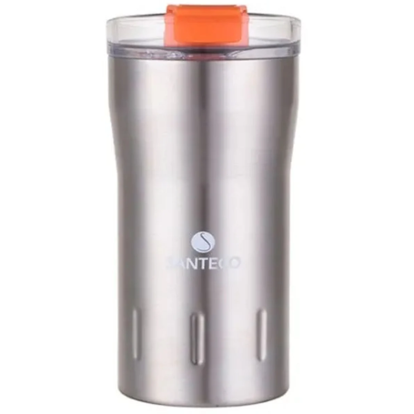 TERMO SANTECO KARIBA 350ml STEEL NARANJA