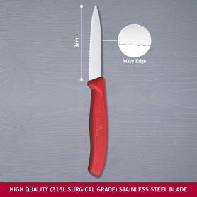 CUCHILLO CLASSIC SIERRA ROJO 8CM VICTORINOX