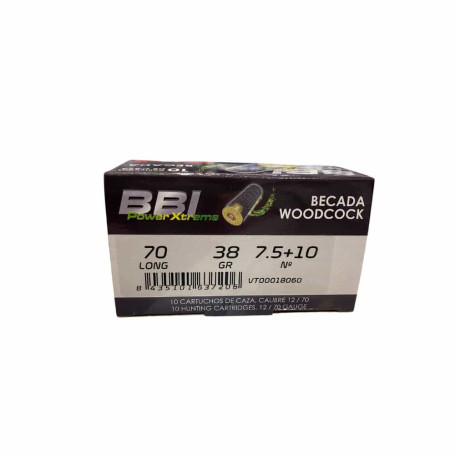 CARTUCHOS BBI BECADA 38GR 7.5-10